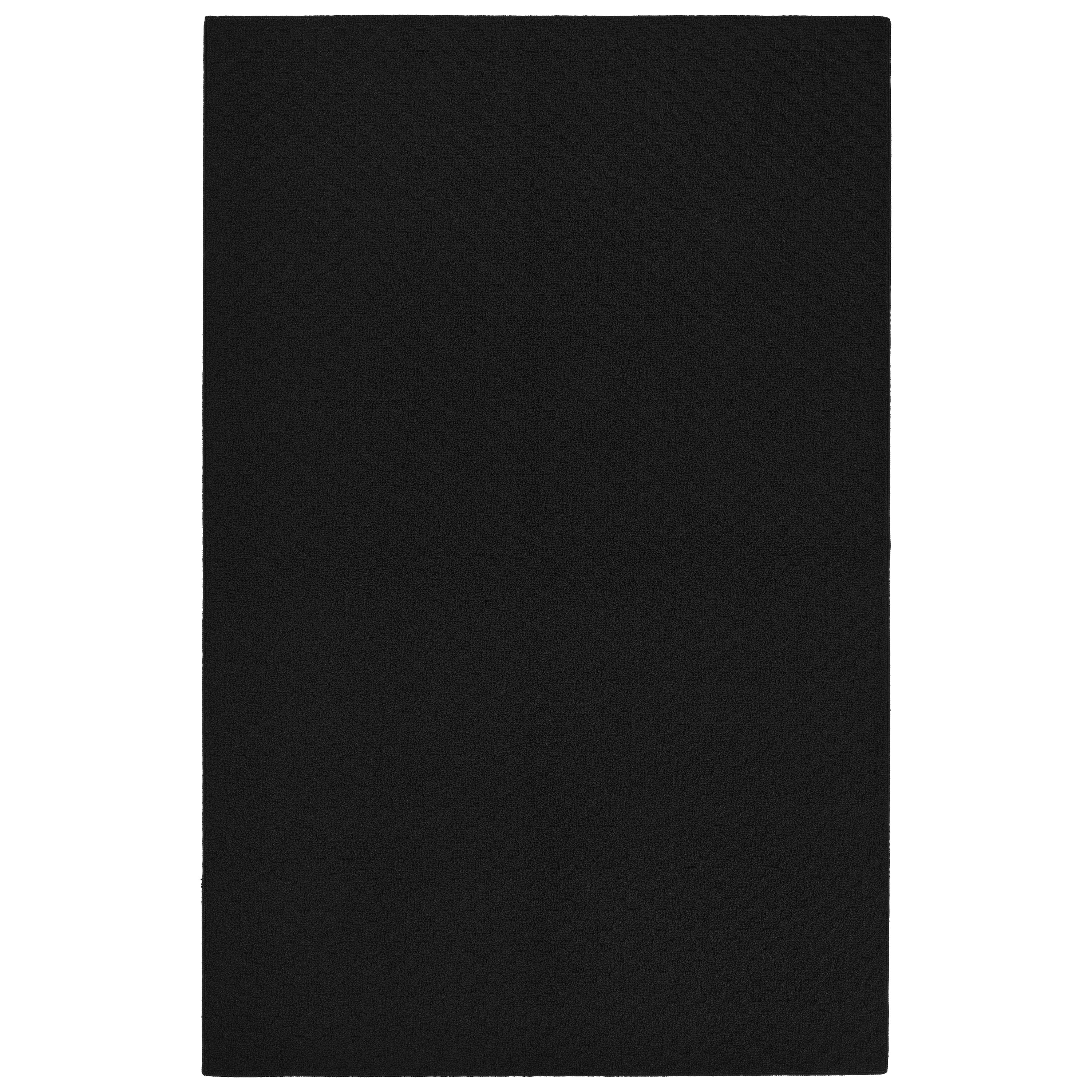 Garland Rug Town Square Black Indoor Area Rug, 4' x 6'
