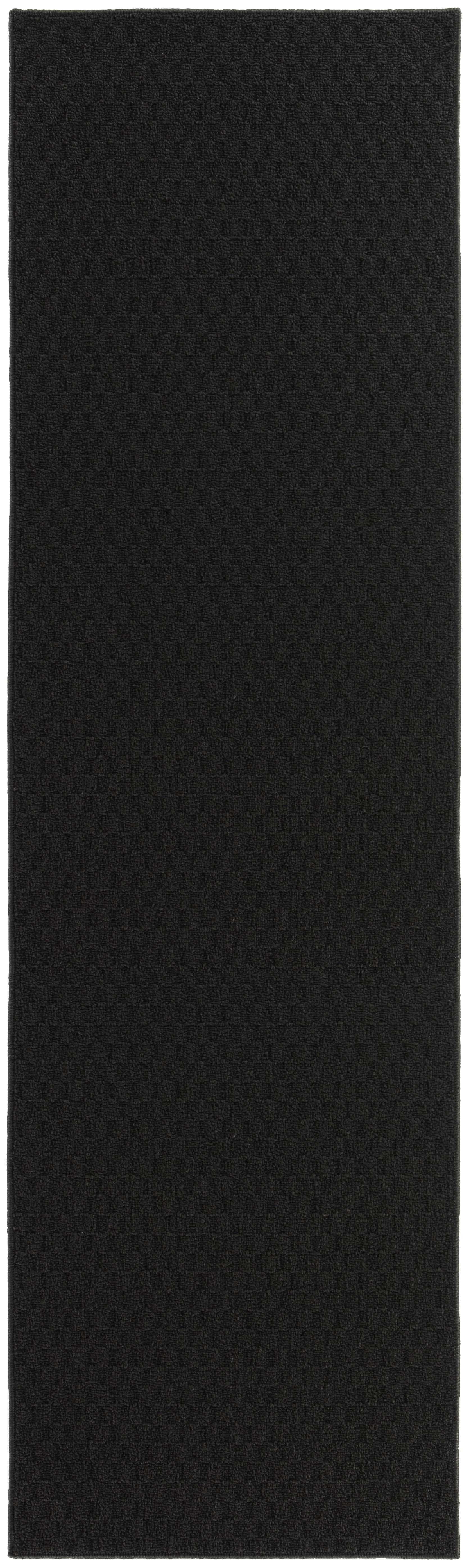 Garland Rug Town Square Black Indoor Runner Rug, 2' x 12'