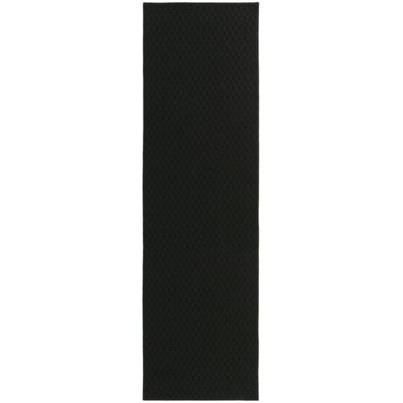 Garland Rug Town Square Black Indoor Runner Rug, 2' x 12'