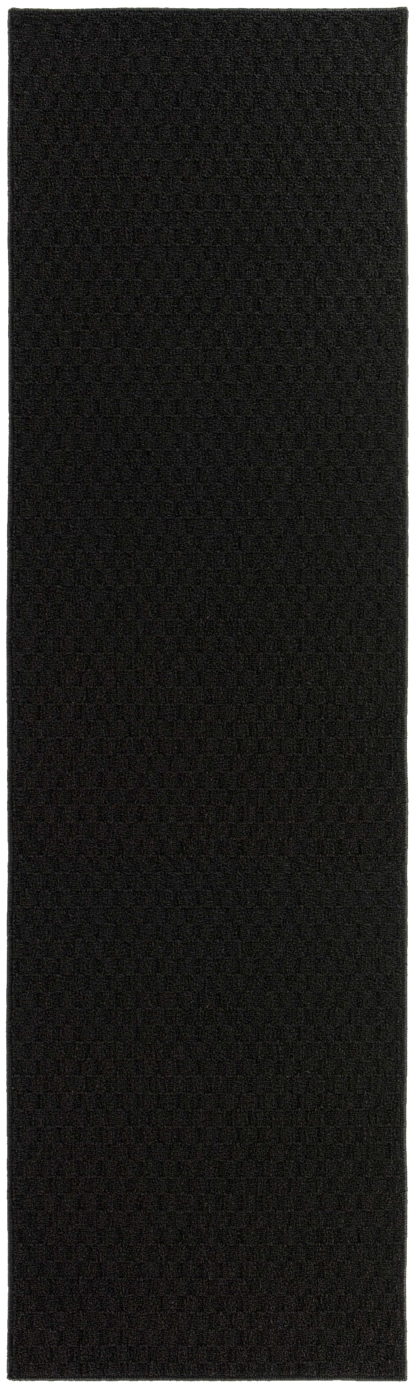 Garland Rug Town Square Black Indoor Runner Rug, 3' x 8'