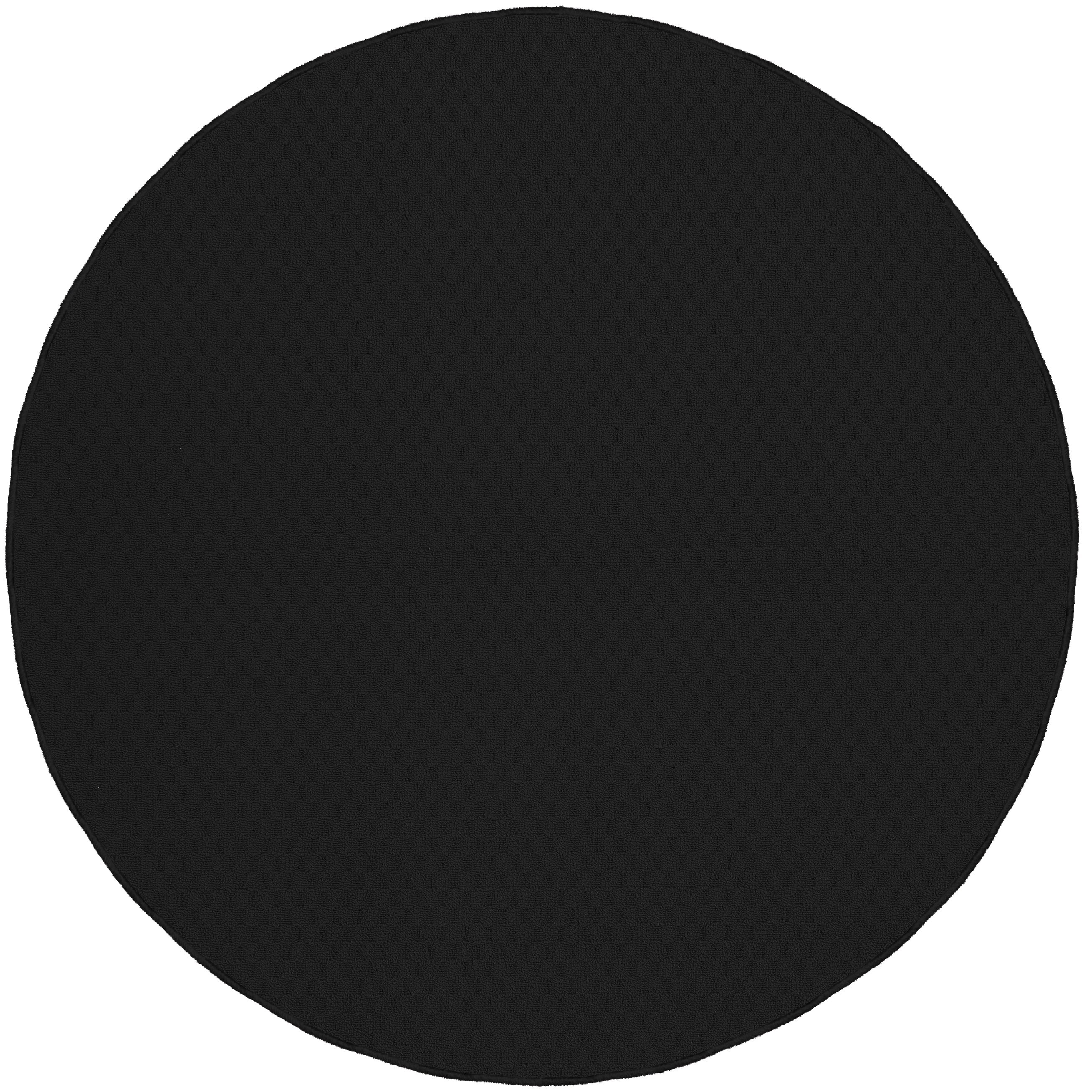 Garland Rug Town Square Black Round Indoor Area Rug, 5' x 5'