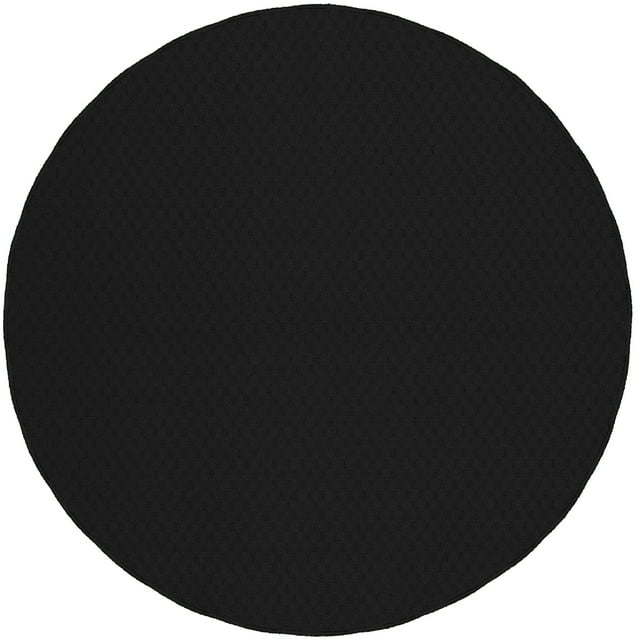 Garland Rug Town Square Black Round Indoor Area Rug, 5' x 5'