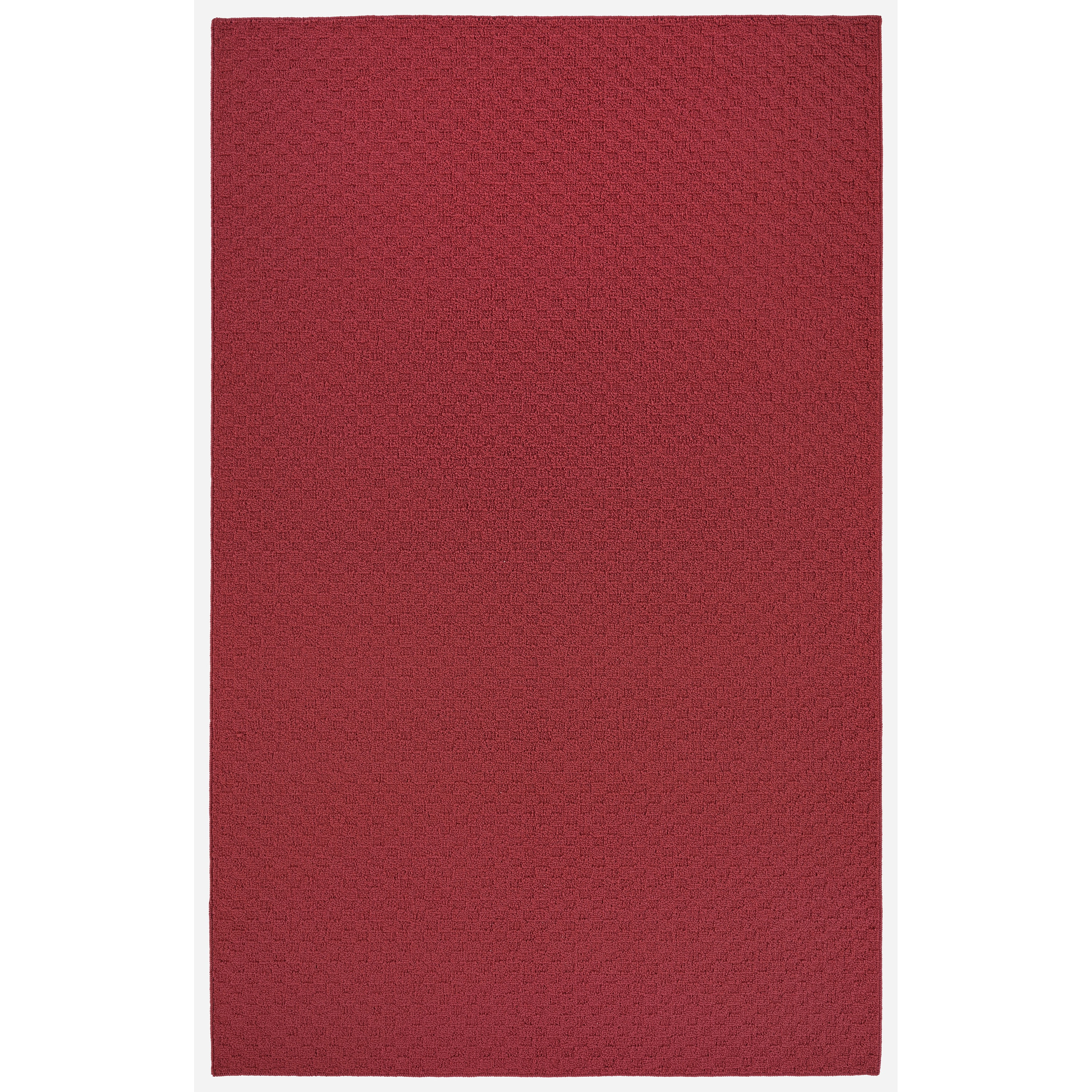 Garland Rug Town Square Polypropylene Chili Red Indoor Area Rug, 5' x 8'