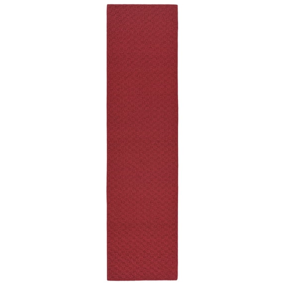 Garland Rug Town Square Polypropylene Chili Red Indoor Runner Rug, 2' x 8'