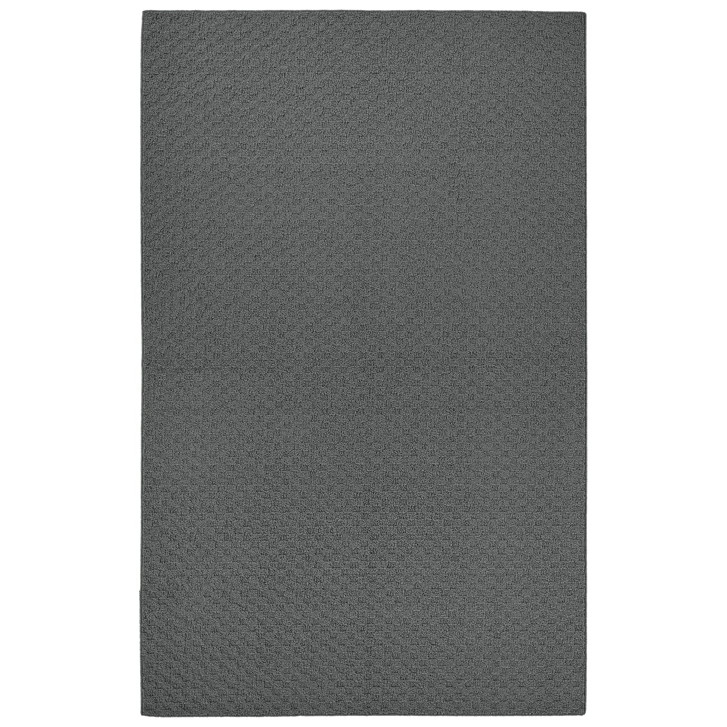 Garland Rug Town Square Polypropylene Cinder Gray Indoor Area Rug, 5' x 8'