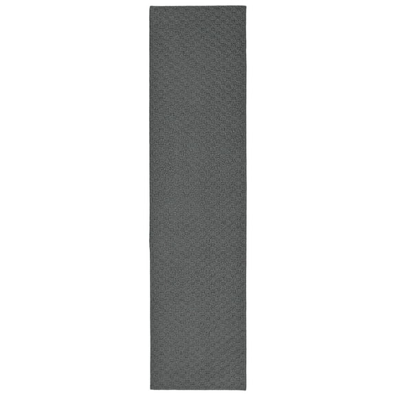 Garland Rug Town Square Polypropylene Cinder Gray Indoor Runner Rug, 2' x 8'