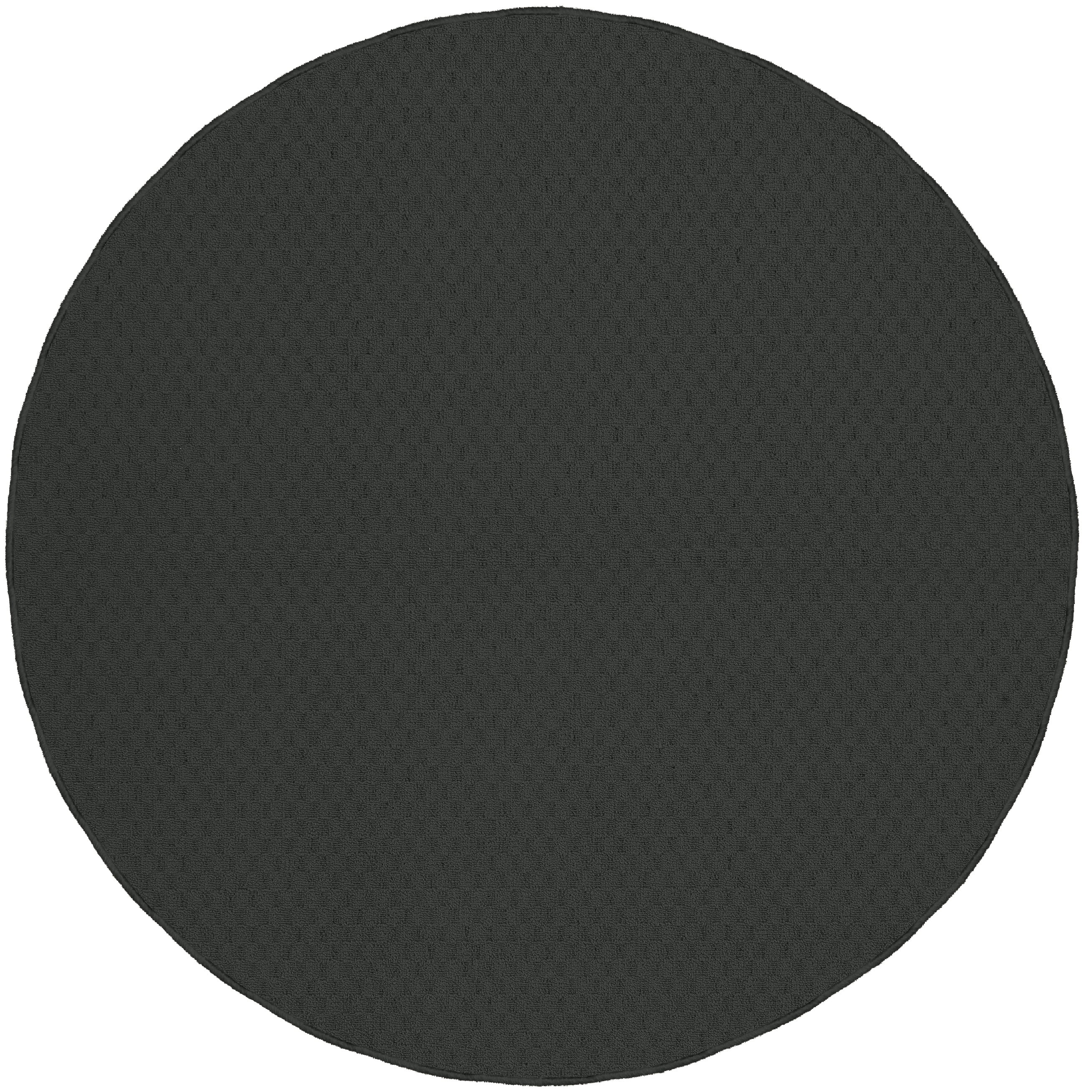 Grainger Round Rug Garland Rug Town Square Cinder Gray Round Indoor Area Rug, 5' x 5 ...