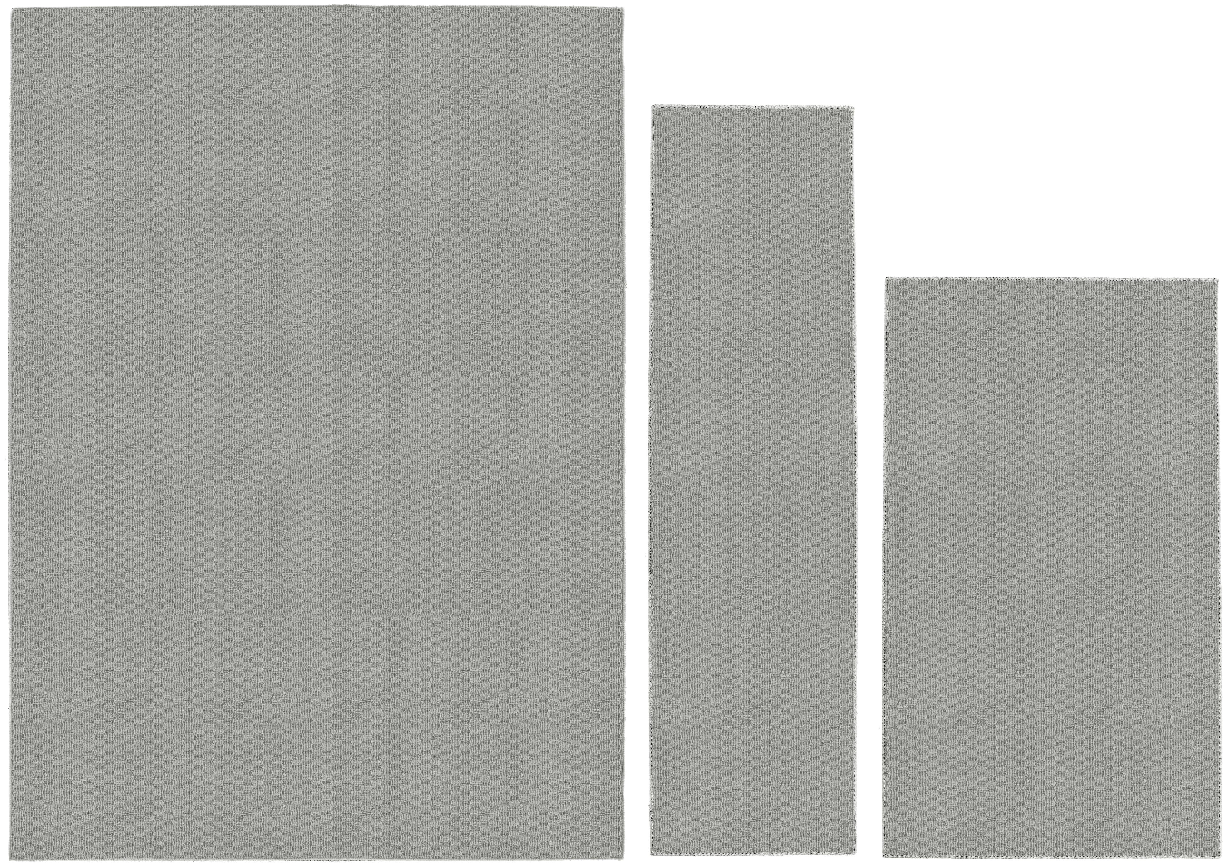 Garland Rug Town Square Indoor Rug Set, 3 Piece (2'x5',3'x4', 5'x7') Silver