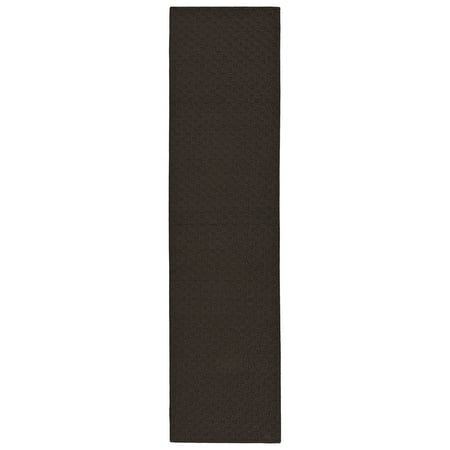 Garland Rug Town Square Polypropylene Mocha Indoor Runner Rug, 2' x 8'