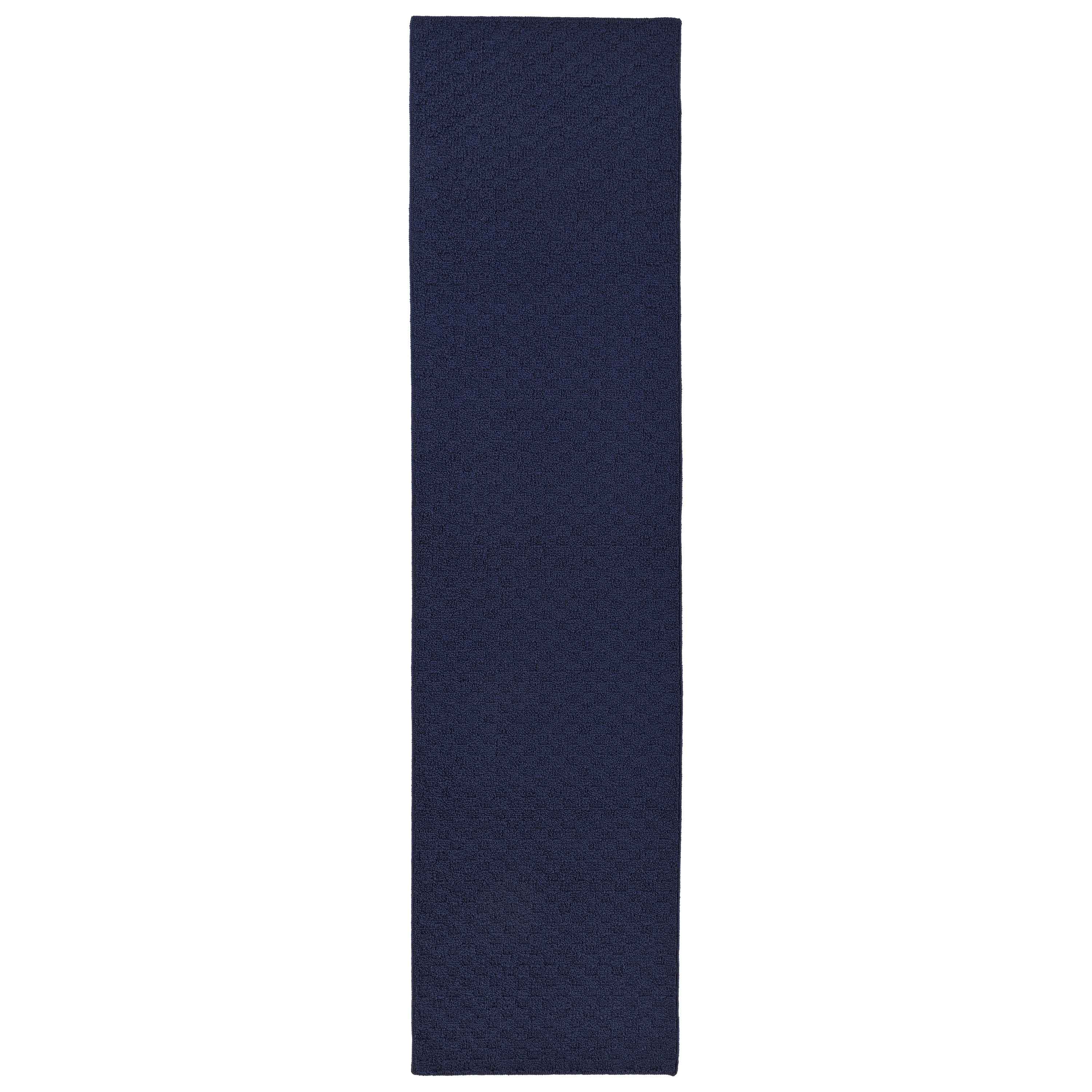 Garland Rug Town Square Polypropylene Navy Indoor Runner Rug, 2' x 8'