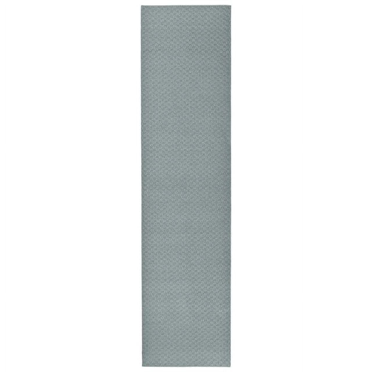 Garland Rug Town Square Sea Foam Indoor Runner Rug, 3' x 12'