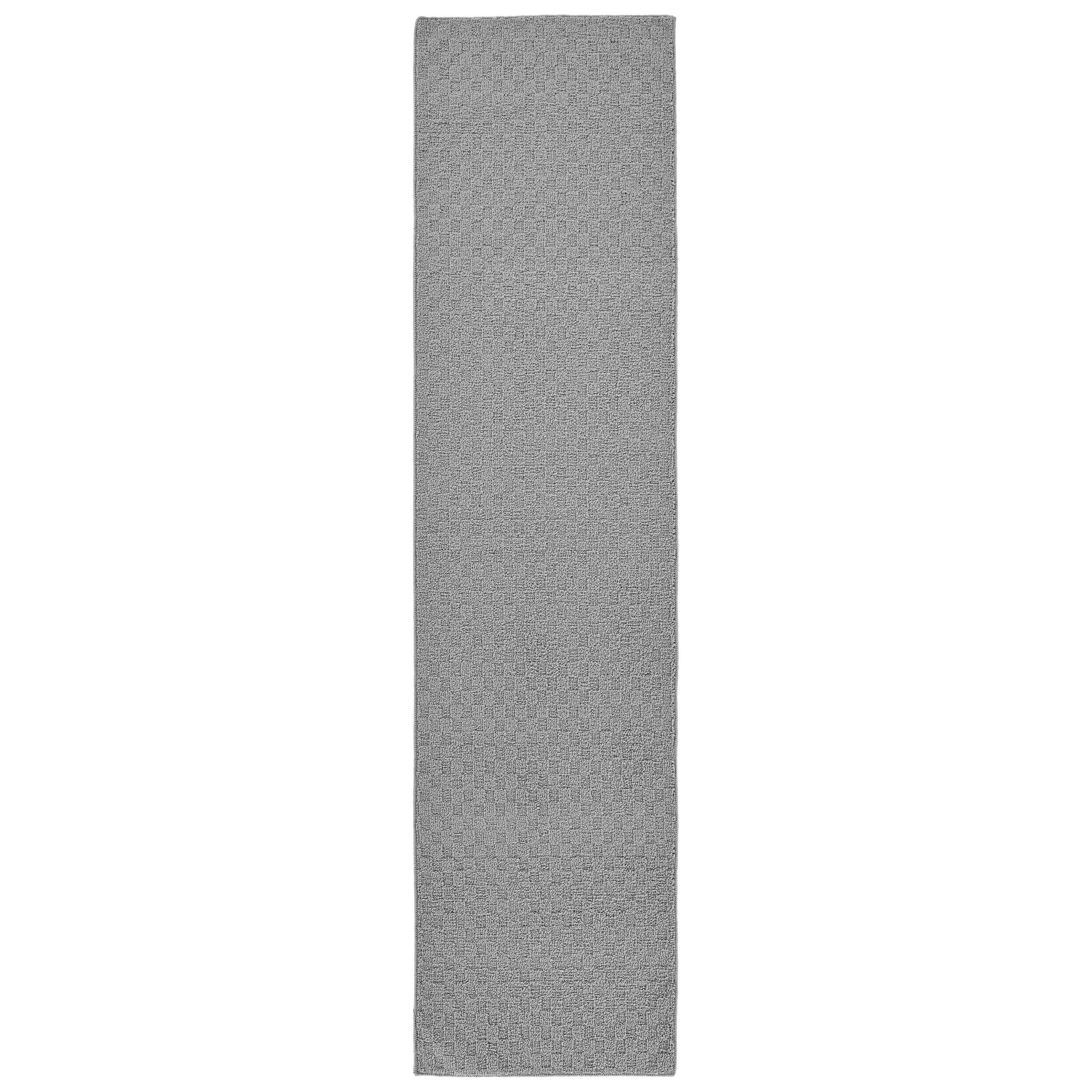 Garland Rug Town Square Polypropylene Silver Indoor Runner Rug, 2' x 8'
