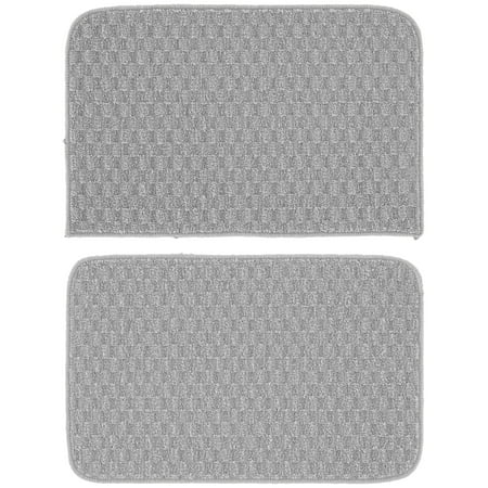 Garland Rug Town Square Silver Kitchen Rug Set, 2 Piece Sliced Set (18"x28" Sliced, and 18"x28")