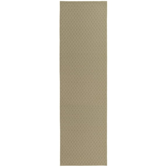 Garland Rug Town Square Tan Indoor Runner Rug, 2' x 12'