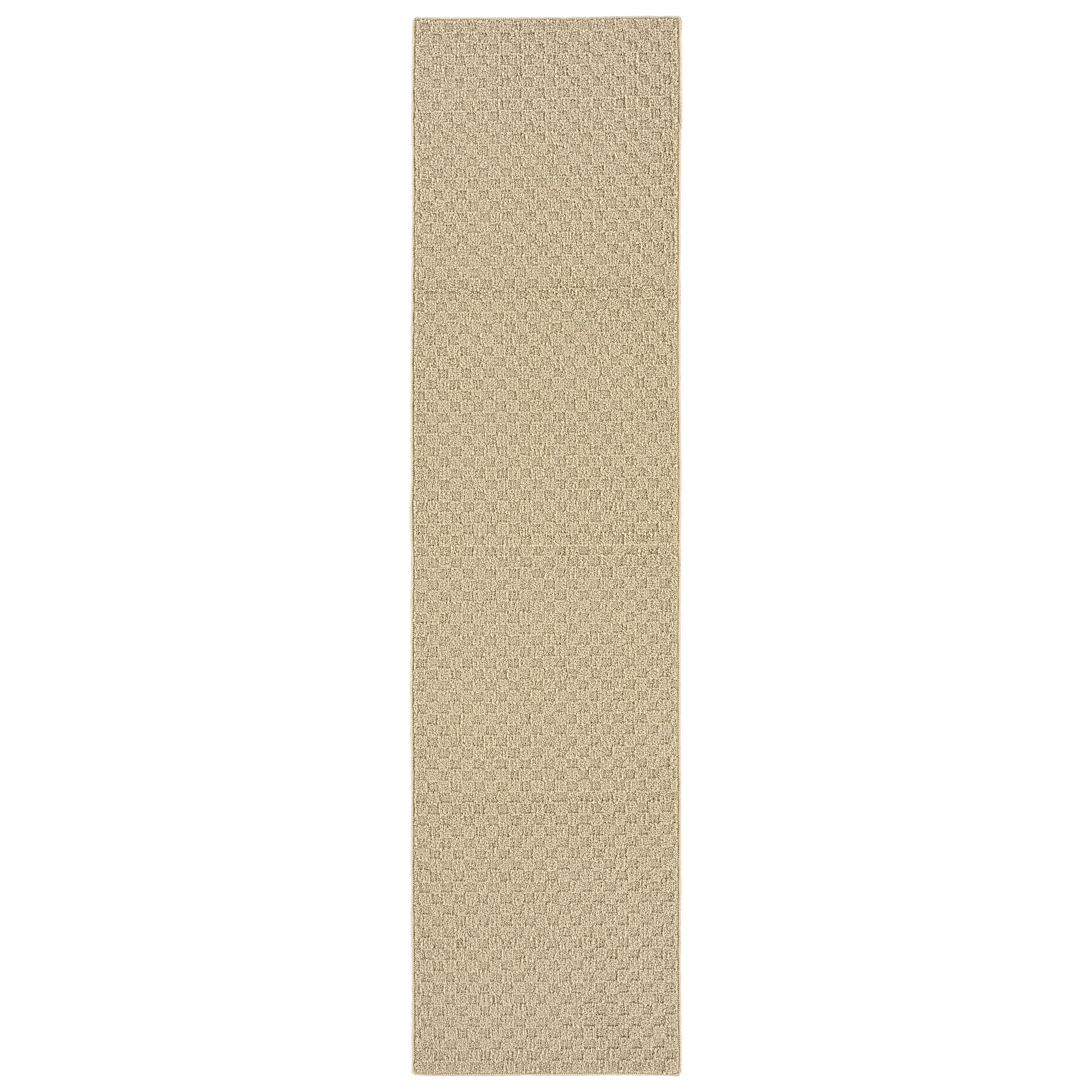Garland Rug Town Square Tan Indoor Runner Rug, 3' x 12'