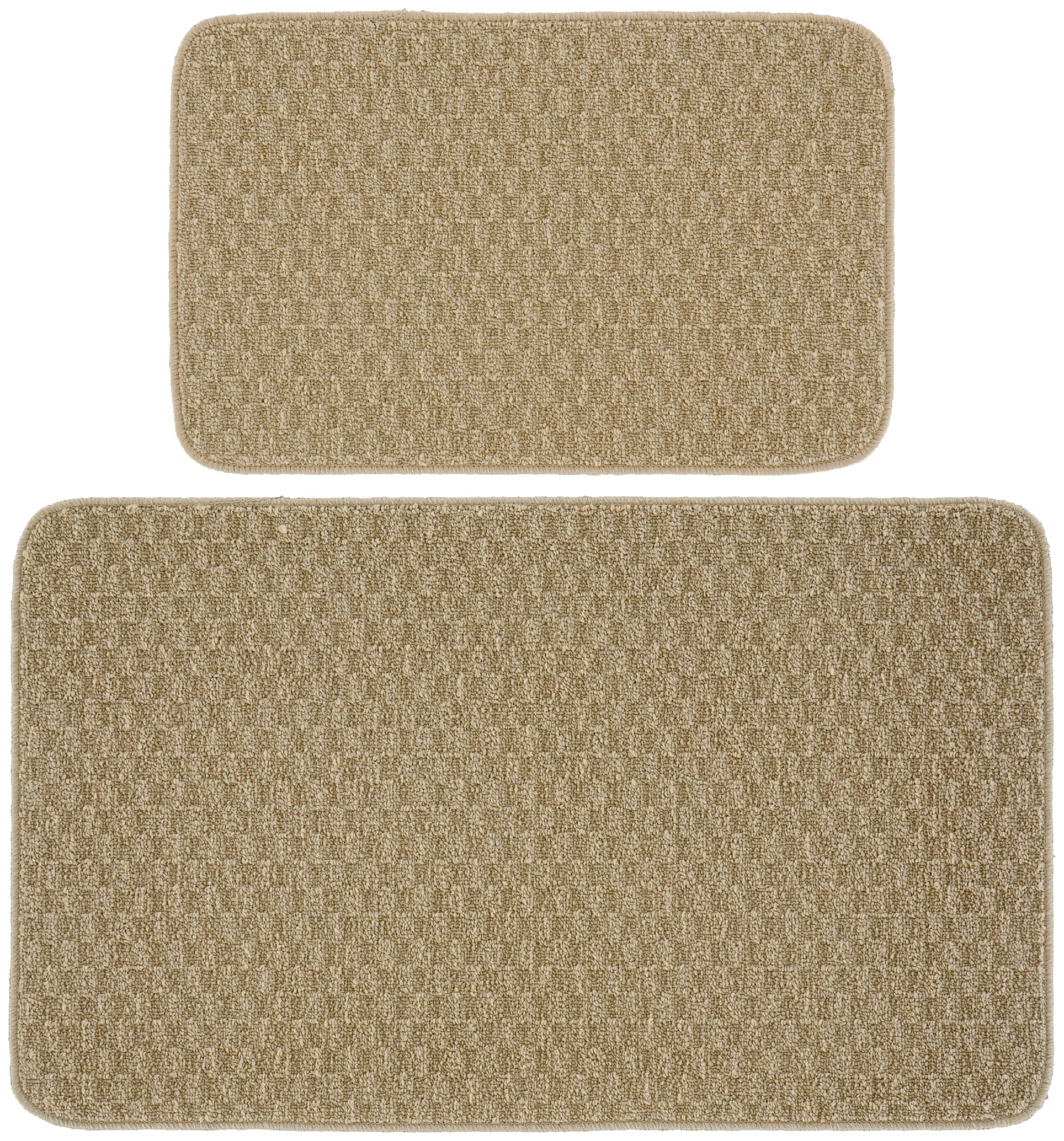 Garland Rug Town Square Tan Kitchen Rug Set, 2 Piece Set (18