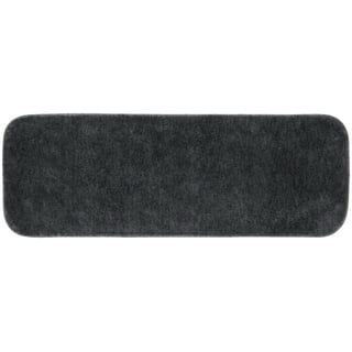 GOYLSER Grey Bathroom Rug Set, Thin Rubber Bathmat Curved Bath Mats for  Bathroom Floor, Modern Non Slip Bath Mat for Elderly, Water Absorbent Gray