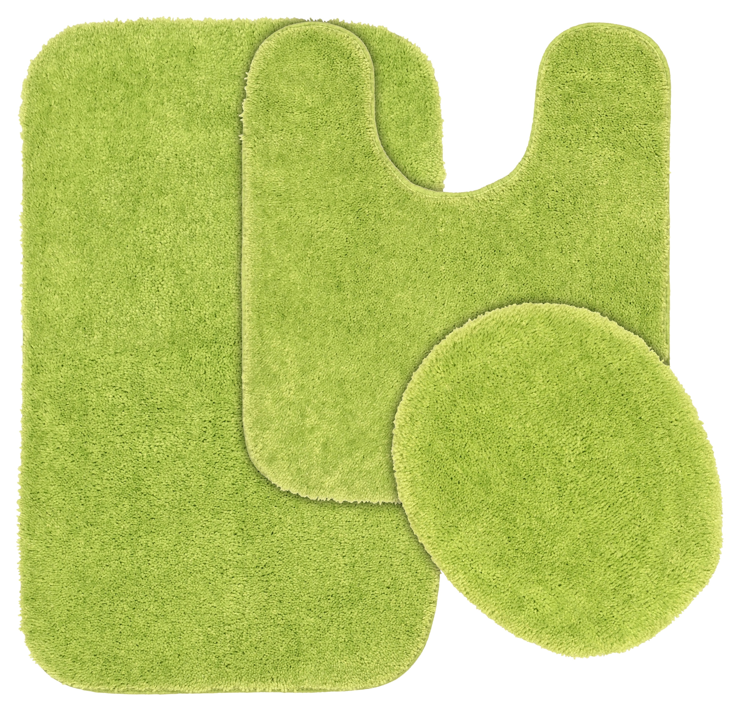 Garland Rug Traditional Washable Bath Rug Set, 3 Piece Set (21"x34