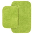 thumbnail image 1 of Garland Rug Traditional Washable Bath Rug Set, 2 Piece Set (17"x24" Bath Rug, & 21"x34" Bath Rug) Lime-Aid, 1 of 7