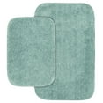 thumbnail image 1 of Garland Rug Traditional Washable Bath Rug Set, 2 Piece Set (17"x24" Bath Rug, & 21"x34" Bath Rug) Sea Foam, 1 of 8