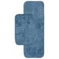 thumbnail image 1 of Garland Rug Traditional Washable Bath Rug Set, 2-Piece Set (21"x34" Bath Rug, & 22"x60" Runner) Basin Blue, 1 of 7