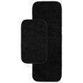 thumbnail image 1 of Garland Rug Traditional Washable Bath Rug Set, 2-Piece Set (21"x34" Bath Rug, & 22"x60" Runner) Black, 1 of 8
