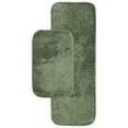 thumbnail image 1 of Garland Rug Traditional Washable Bath Rug Set, 2-Piece Set (21"x34" Bath Rug, & 22"x60" Runner) Deep Fern, 1 of 7