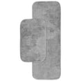 thumbnail image 1 of Garland Rug Traditional Washable Bath Rug Set, 2-Piece Set (21"x34" Bath Rug, & 22"x60" Runner) Platinum Gray, 1 of 7
