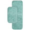 thumbnail image 1 of Garland Rug Traditional Washable Bath Rug Set, 2-Piece Set (21"x34" Bath Rug, & 22"x60" Runner) Sea Foam, 1 of 7