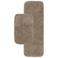 thumbnail image 1 of Garland Rug Traditional Washable Bath Rug Set, 2-Piece Set (21"x34" Bath Rug, & 22"x60" Runner)&nbsp;Taupe, 1 of 6