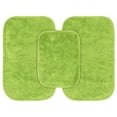 thumbnail image 1 of Garland Rug Traditional Washable Bath Rug Set, 3-Piece Set (17"x24" Bath Rug and Two 21"x34" Bath Rugs) Lime-Aid, 1 of 7