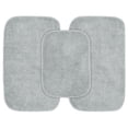 thumbnail image 1 of Garland Rug Traditional Washable Bath Rug Set, 3-Piece Set (17"x24" Bath Rug and Two 21"x34" Bath Rugs) Platinum Gray, 1 of 7