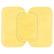 Garland Rug Traditional Washable Bath Rug Set, 3-Piece Set (17"x24" Bath Rug and Two 21"x34" Bath Rugs) Rubber Ducky Yellow