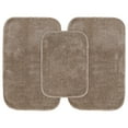 thumbnail image 1 of Garland Rug Traditional Washable Bath Rug Set, 3-Piece Set (17"x24" Bath Rug and Two 21"x34" Bath Rugs) Taupe, 1 of 6