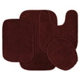 thumbnail image 1 of Garland Rug Traditional Washable Bath Rug Set, 4 Piece Set (2 Bath Rugs, Contour, & Lid) Chili Red, 1 of 8