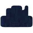 thumbnail image 1 of Garland Rug Traditional Washable Bath Rug Set, 5 Piece Set (2 Bath Rugs, Contour, Lid, & Runner) Navy, 1 of 8