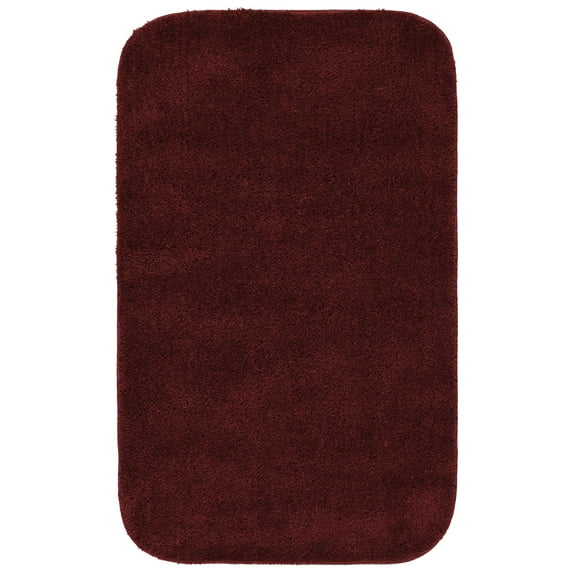 Garland Rug Traditional Washable Nylon Chili Red Bath Rug, 24" x 40"