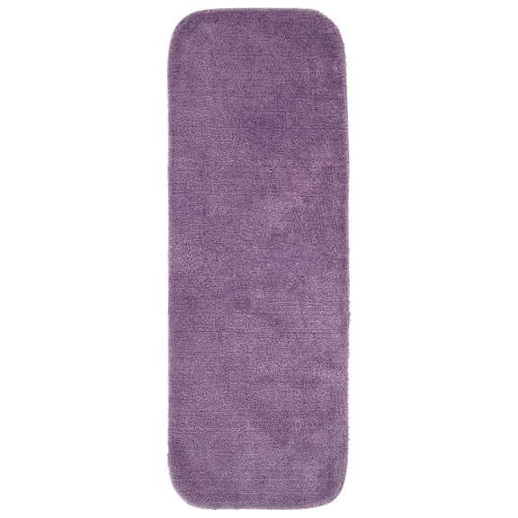 Garland Rug Traditional Washable Nylon Purple Bathroom Runner, 22" x 60"