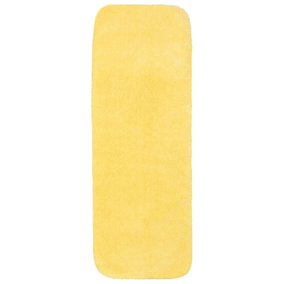 Garland Rug Traditional Washable Nylon Rubber Ducky Yellow Bathroom Runner, 22" x 60"