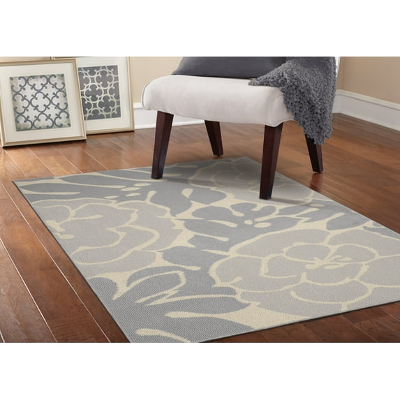 Garland Rug Valencia Silver/Ivory 5'x7' Indoor Area Rug