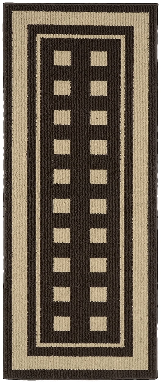 Garland Rugs Manorville Polypropylene Mocha/Tan Indoor/Outdoor Runner ...
