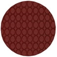 thumbnail image 1 of Garland Rug Sparta Solid Chili Pepper Red 7'6"x7'6" Round Geometric Indoor Area Rug, 1 of 5