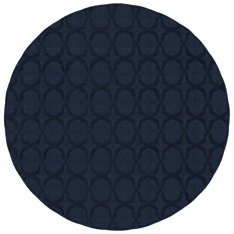Garland Medallion 7 x 9 Indigo Indoor Solid Area Rug Garland Medallion 7 x 9 Indigo Indoor Solid Area Rug