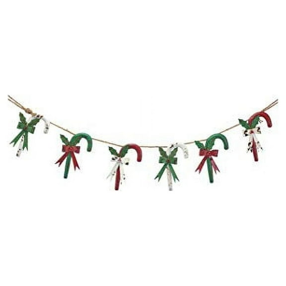 Garland - Rustic Candy Canes on Rope by burton + BURTON