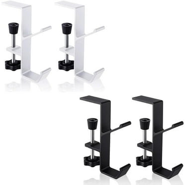 Garland and Stocking Mantel Holders with 2 Hooks, Mantel Hanger for Garland, 2 in 1 Mantel Garland and Stocking Hangers Heavy Duty, Fireplace Garland Hanger for Christmas & Xmas Decoration(Mix-4pcs)
