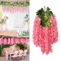 Garlands for Decoration Christmas Clearance! Hanging Flowers Artificial Flower Garland for Wedding Decoration 3.7Ft Floral Vine Silk Flower Flowers Wedding Arch Assembly Outdoor Home Chirtmas Decor