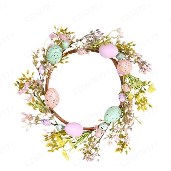 Garlands for Decoration Easter Egg Floral Wreath For Spring Party And Home Decor