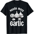 thumbnail image 1 of Garlic Art For Men Women Chef Cook Asian Food Garlic Lover T-Shirt, 1 of 4
