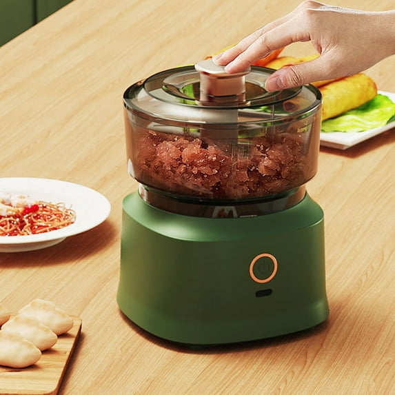 Garlic Chopper Portable Mini Food Processor Wireless 350ml USB Meat Spice Vegetable Grinder BPA Free Stainless Steel Blades Baby Food IPX65 Easy Clean Travel Camping Small Kitchen