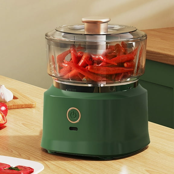 Garlic Chopper Portable Mini Food Processor Wireless Vegetable Masher With USB Charging Garlic Masher Mincer, Electric Meat Grinder Cooking Machine Wireless Home Kitchen Multifunction Garlic Masher